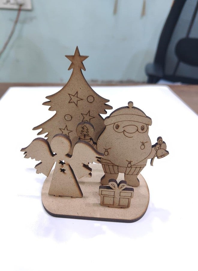 GreyArt DIY Christmas Wooden Painting Set for Kids - Easy to Assemble Christmas Craft Kit| Includes Paints & Brush | Holiday Art & Decoration Activity for Kids (Style-5) - Image 5